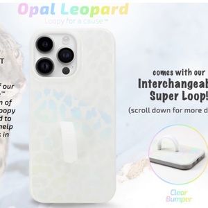 Loopy case opal leopard for iPhone max size 13 phone - brand new with bag